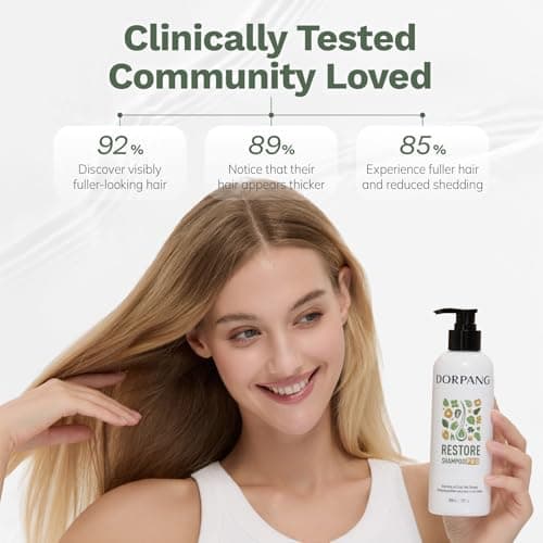 DORPANG Restore Shampoo for Thinning Hair, Peptide Shampoo for Women & Men with AnaGain™, Clinically Formulated to Support Thicker, Fuller-Looking Hair & Scalp Balance, Sulfate-Free, 12 fl oz (355ml) - Thumbnail 4