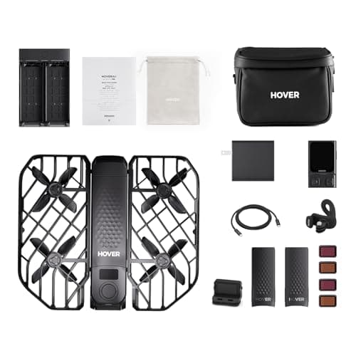 HOVERAir X1 PRO 4K Drone with Camera, Foldable Action Flying Camera with 42 KM/H Follow Speed, 15+ Fully Automatic Flight Modes, Fly Anywhere with OmniTerrain, SmoothCapture 2.0(Cycling Combo) - Image 1