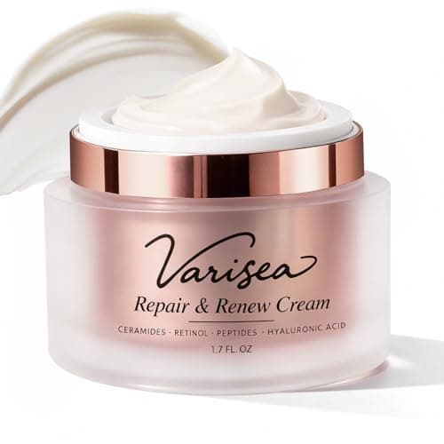 Varisea Anti-Aging Face Moisturizer with Retinol, Ceramides, Peptides & Hyaluronic Acid – Helps Maintain Skin's Moisture Barrier, Enhances Softness & Elasticity – For Face and Neck, Fragrance-Free - Image 1