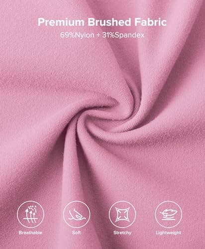 BRXL Zip Up Workout Jacket Women Long Sleeve Fitted Yoga Jackets Athletic Training Jacket with Pockets Pink XL - Thumbnail 5