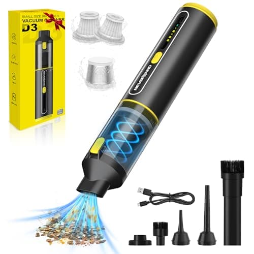 NEVERLAND Car Vacuum - 20000Pa Powerful Suction Mini Vacuum Cleaner Blowing & Inflating 4-in-1 Portable Vacuum Cordless for Car, Office Desk, Keyboards - Image 1