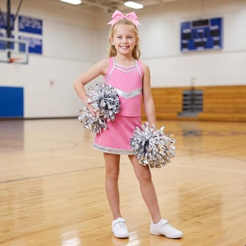 Stelle Girls Cheer Shoes White Youth Cheerleading Dance Sneakers Kids Athletic Tennis Shoes for Competition Training (White,5MB) - Thumbnail 2