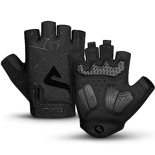 ATERCEL Cycling Gloves, Bike Gloves for Men, Bicycle Gloves for Cycling, Workout, Gym, Training, Weight Lifting Outdoor, Dirt Bike, Mountain Bike, and Riding (Black, X-Large) - Image 1