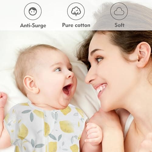 ANYEDDE Baby Swaddle Sleep Sacks 6-9 Months - Transitional Swaddles Bag with Arms Up Design, Newborn Sleep Sack, Nursery Swaddling Blankets, Infants, Breathable Soft - Thumbnail 2