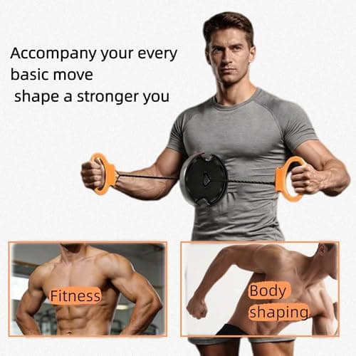 Flywheel Arm Trainer for Men & Women,Portable Forearm Strength Trainer for Home Gym,Twister Chest and Arm Trainer for Upper Body Workout,Fun Fitness Equipment for Arms,Chest & Back - Thumbnail 5