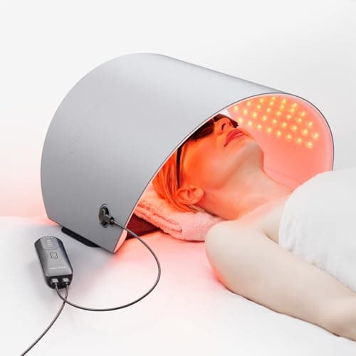 Hello Face FDA Cleared Red Light Therapy for Face and Neck, 4 Modes LED Mask Light Therapy, Blue Infrared Red Light Therapy Mask for Wrinkles and Acne, PDT Photons Facial Skin Care Device - Image 1