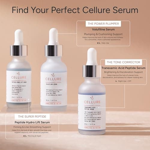 CELLURE Complete Skin Repair Kit – 3-Piece Serum Collection with Volufiline, Multi-Peptide & Tranexamic Acid Serums for Plump, Firm & Renewed-Looking Skin - Thumbnail 6