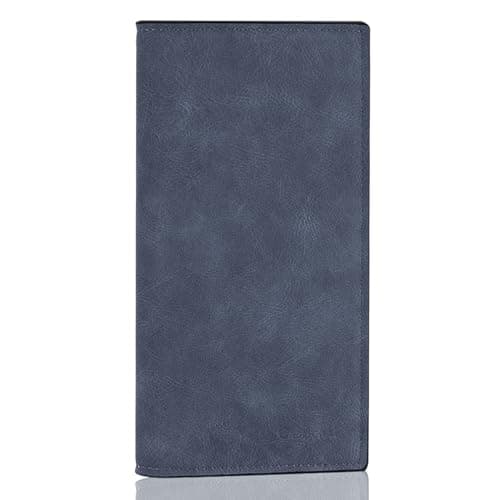 CASMONAL Premium Leather Checkbook Cover for Men and Women Checkbook Holder Wallet RFID Blocking - Image 1