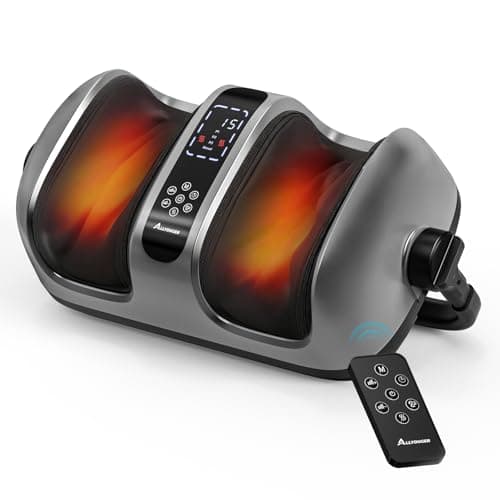 ALLYOUGER 2026 Upgraded Foot Massager with Heat - Shiatsu Deep Kneading Machine for Plantar Fasciitis, Neuropathy & Circulation - 5 Intensities, 4 Modes - Ideal Gifts for Women & Men - Image 1
