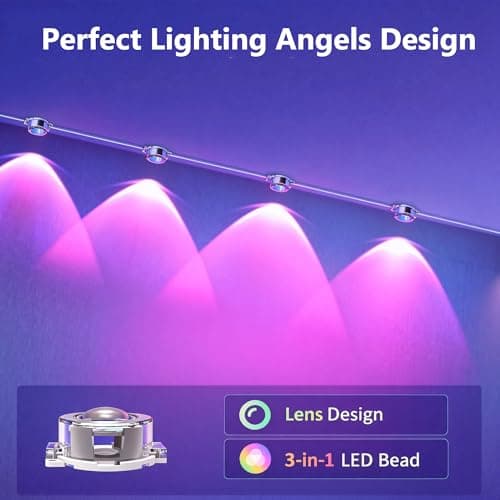 DIERLIGHT 98FT Permanent Outdoor String Lights, RGB Multicolor LED Eaves Lights with APP & Remote, IP67 Waterproof Indoor Outdoor Christmas Halloween Party Garden Decor - Thumbnail 2