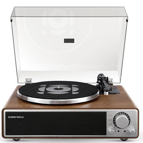 ONE-Q All-in-one Vinyl Record Player with Bluetooth 5.4, HiFi Turntable Built-in Speakers, Phono Preamp, AT-3600L Cartridge, 33/45 RPM, Auto Off - Image 1