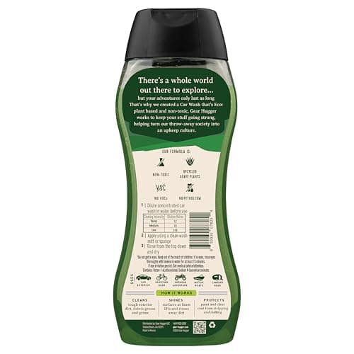 Gear Hugger Car Wash Soap (16 oz, Pack of 2) – Eco-Friendly Car Cleaner, Biodegradable Car Wash with Natural Saponins & Eucalyptus – Safe Car Soap for All Vehicle Surfaces - Thumbnail 5