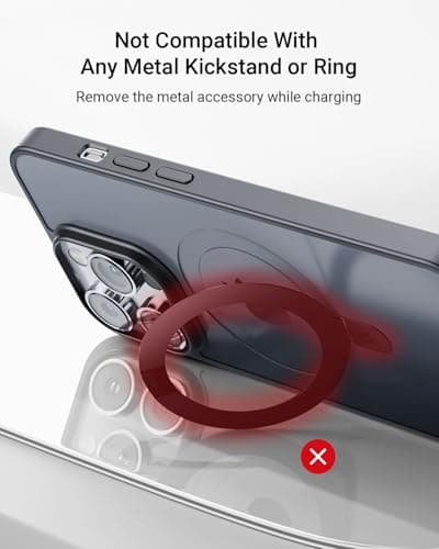 Eazpower Wireless Charger for Thick Cases of 10MM/Otterbox/Heavy Duty, 3 in 1 Charging Dock for iPhone 17 16 15 14 Pro Max, Phone Stand Charging Station for Multiple Devices for Apple Watch/AirPods - Thumbnail 3