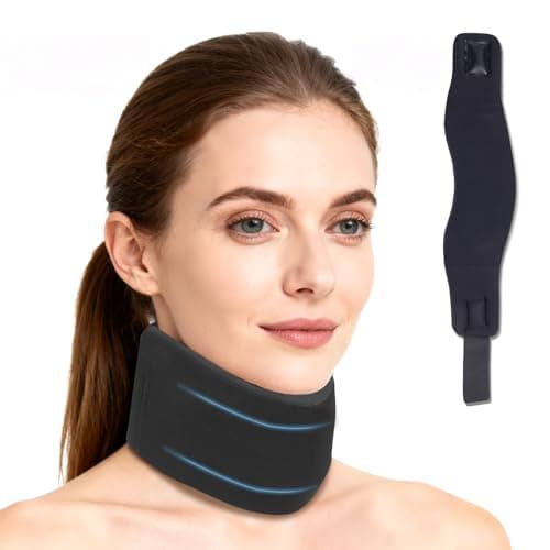 Goldeer Neck Brace for Sleeping, Soft Foam Cervical Collar Neck Support Brace, Keep Vertebrae Stable for Relief of Cervical Spine Pressure for Women & Men(Medium) - Image 1
