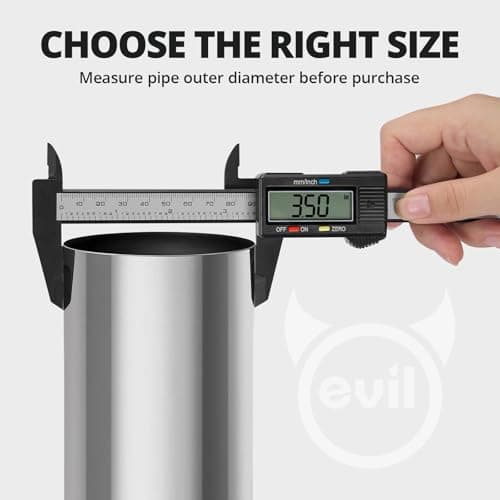 EVIL ENERGY 3.5 inch Exhaust Clamp, 3 1/2" Narrow Band Muffler Clamp Stainless Steel for Heavy-duty Exhaust systems, Downpipes, Catback Exhausts, Mufflers,Tailpipes 4 Pack - Thumbnail 3