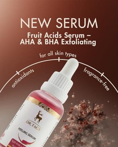 DR.TAGY Fruit Acid Serum – Gentle Exfoliation & Skin Brightening – AHA, BHA & Vitamin C – Pore Minimizer & Dark Spot Corrector – Hydrating & Soothing Formula – 30ml - Thumbnail 4