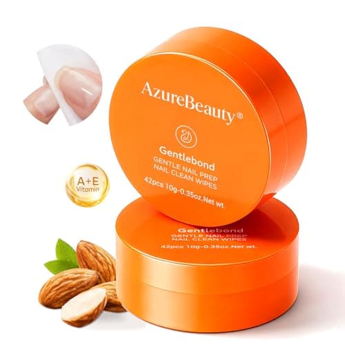 AZUREBEAUTY Nail Dehydrator and Primer 4-in-One Nail Prep Pads Nail Bond Primer Wipes 84PCS (2 Boxes), Acid-Free Hema-Free Gentle Quick Dry Nail Prep Bond for Gel Polish, Acrylic & Dip Powder - Image 1