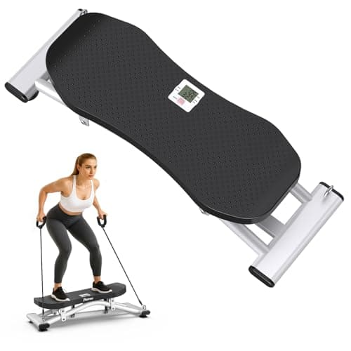 PASYOU Balance Board for Adults, Rock Stepper for Exercise at Home, Simulate Ski Machine with Resistance Band & LCD Display, 330lbs Weight Capacity, Ski Balance Trainer for Full Body - Image 1