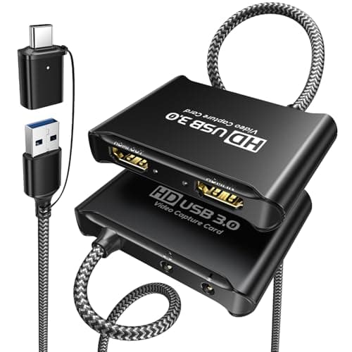 ByteWave USB 3.0 HDMI Capture Card, [Metalshell, 4K Loop Out, No Latency] Full HD 1080P60 HDMI to USB C Audio Video Game Capture Device for Streaming, Cam Link Compatible with Switch2/PS5/Xbox/PC/OBS - Image 1