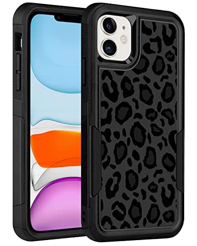 LOQUPE Designed for iPhone 11,Heavy-Duty Tough Rugged Lightweight Slim Shockproof Protective Case for iPhone 11 6.1 Inch,Women Girls,Cute Cheetah Leopard Pattern - Image 1