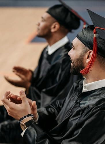 Personalized Graduation Gifts for Him Her,Cool Graduation Bracelets for Him,Graduation Gifts for College/High School/Nurse/8th Grade/Middle School/5th Grade/Masters Degree (black obsidian+lava rock) - Thumbnail 4