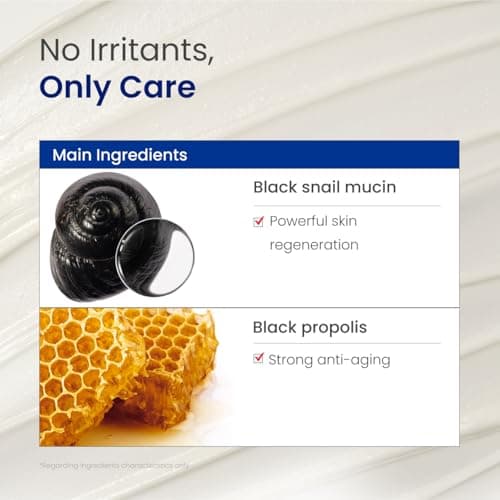 Dr. G Black Snail Cream - Korean Skincare with Snail Mucin - Anti-Aging Face Cream for Fine Lines - Firming Lotion for Skin Elasticity - Moisturizer for Skin Dullness - Deep Nourishment - 1.69 fl oz - Thumbnail 6
