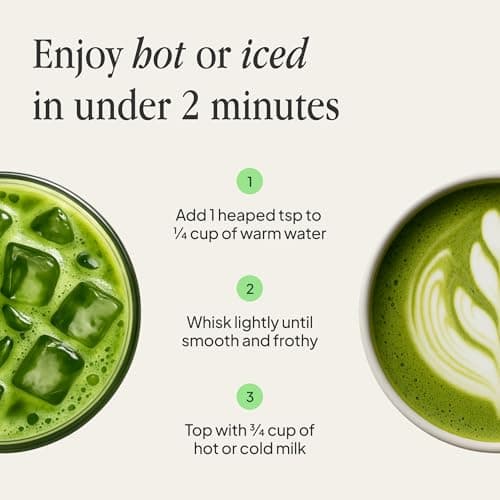 Morning Made 10.6 oz Original Ceremonial Grade Matcha Powder - 60 Servings, Sweetened, USDA Organic - Premium Japanese Green Tea in Resealable Tin - Rich in Antioxidants and Energy Boosting - Thumbnail 6