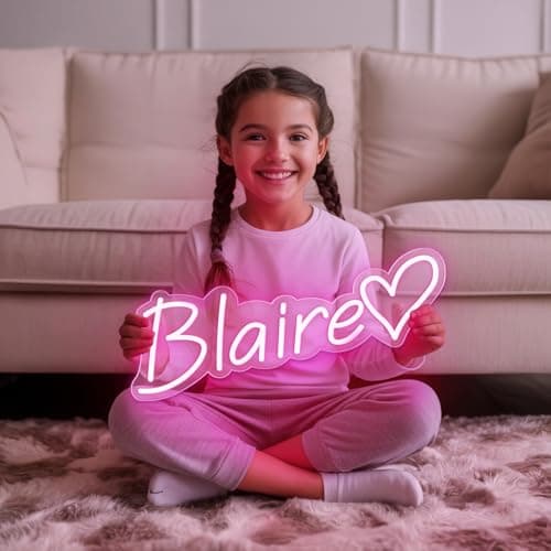 Custom Neon Signs Personalized LED Neon Sign for Wedding Bar Birthday Party Gift, Customize Neon Name Lights Sign for Teen Girl Boy Kids Trendy Stuff, Room Decor - Image 1