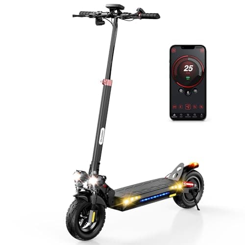 iScooter Electric Scooter for Adults, 10" Off-Road Pneumatic Tires, 28 Miles Range, 28MPH Top Speed, 800W Motor, Adjustable Pole Height,330lbs Max Load,Foldable Adult Escooter with Smart APP - Image 1