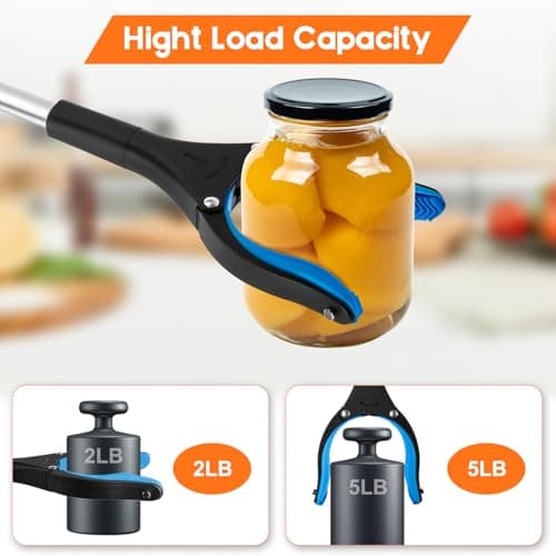 TOPGROT 2-Pack Grabber Reacher Tool, 34" Foldable Reacher Grabber Pickup Tool with 360° Anti-Slip Rotating Jaw & Magnets, 4" Wide Claw Opening Reachers for Seniors, Trash Picker Tool - Thumbnail 3