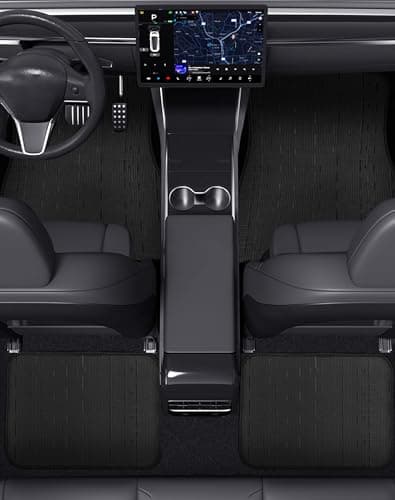 OEMATS Ultra Durable Car Floor Mats, Premium PVC Coil All-Weather Automotive Floor Mats, Universal Fit with Anti-Slip Nibbs Backing, Waterproof | Wear Resistant | Flame Retardant, Black 4PCS - Thumbnail 4