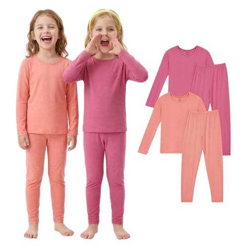 PurComfy SuperSoft Long Sleeve Toddler Pajamas, Premium Bamboo Viscose for Breathable Comfort, Boys & Girls Bamboo PJs, Toddler Long Sleeve Pajama Set, 10 Years - Image 1