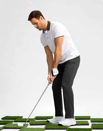 G Gradual Mens Golf Pants Stretch Dress Casual Pants 30"/32"/34" Lightweight Work Travel Slacks for Men with 4 Pockets(Black,L32.W34) - Thumbnail 3