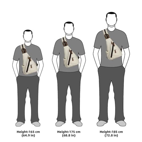 KL928 Sling Bag - Small Crossbody Backpack Shoulder Casual Daypack Rucksack for Men Women - Thumbnail 6