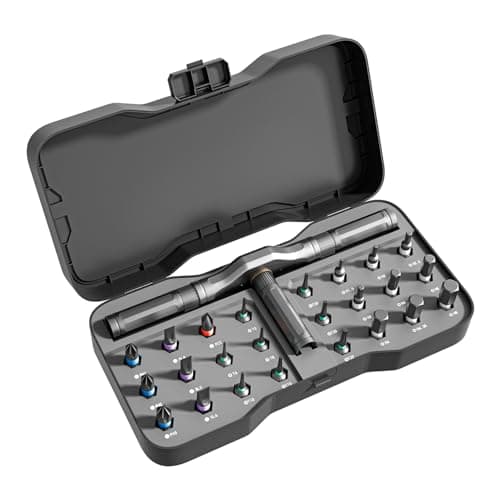 ApexSelect 24 in 1 Magnetic Ratchet Screwdriver Set - Includes Allen Wrenches Sets, for Ring Doorbell/Camera Screwdriver,Home Repair,Electronic & DIY | S2 Alloy Steel with Storage Case. - Image 1