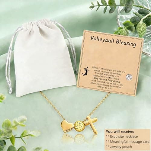 ZOLZO Volleyball Basketball Softball Soccer Baseball Tennis Necklace Sports Jewelry Accessories Gift for Players, Women, Birthday, Christmas - Thumbnail 5