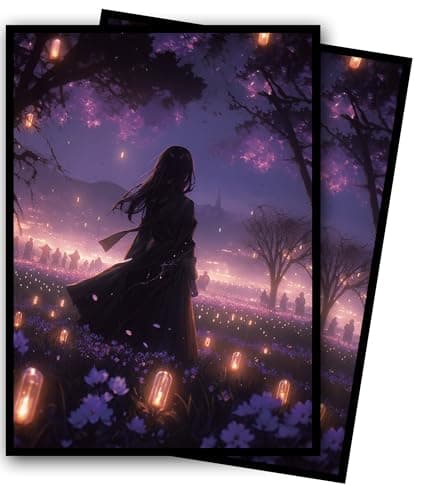 MTG Card Sleeves, Ultra Clear Front & Matte Finish Back, 100 Count Standard Size Matte Art Sleeve for Magic The Gathering (Fantasy Girl) - Image 1