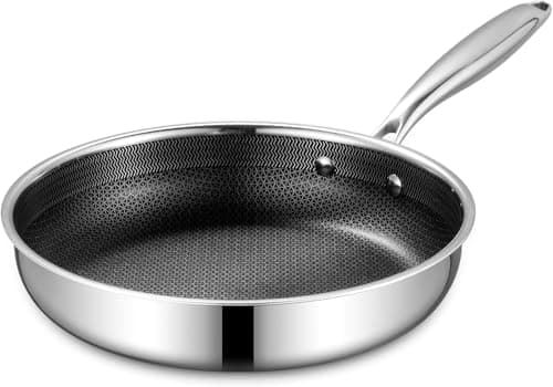 housmat 10-Inch Nonstick Frying Pan, PFOA-Free Hybrid Skillet with Stay-Cool Handle & Oven Safe Dishwasher Safe, Compatible with All Stovetops Including Induction for Eggs, Pancakes, Steak - Image 1