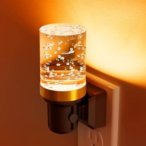 L LOHAS LED Night Light, Dimmable Night Lights Plug into Wall, Automatic Night Lights Plug in with Auto Light Sensor, 1800K Amber Warm Light 0-100LM Brightness LED Night Light for Hallway Bedroom - Image 1