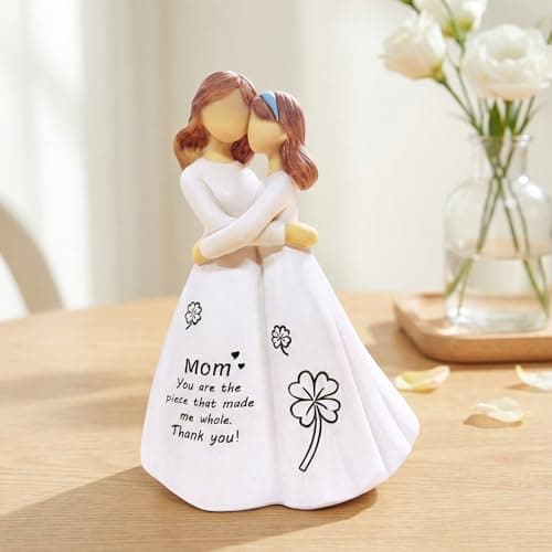 VDOR Figurine for Mom Birthday Gifts: Sentimental Mom Gift from Daughter for Mother’s Day & Christmas - 5.2“ Mother Daughter Resin Keepsake - Thumbnail 2