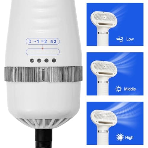 3-in-1 Pet Hair Dryer Brush for Dogs & Cats – Portable Blower & Slicker Brush, Adjustable Temperature, Overheat Protection - Thumbnail 6