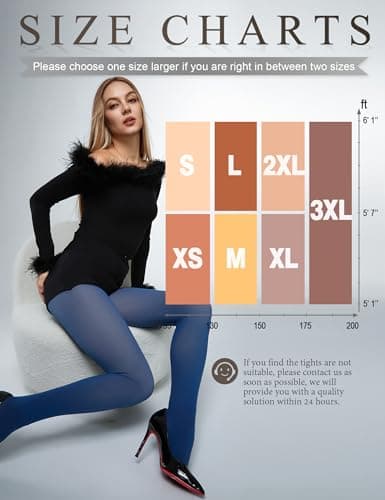KBVOT Fleece Lined Tights Women Sheer Warm Pantyhose Leggings Fake Translucent Thermal Winter Thick Tights for Dresses - Thumbnail 6