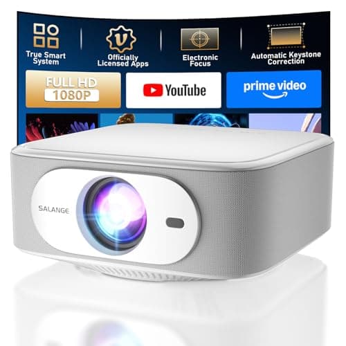 Native 1080P Projector | 600 ANSI Lumens | Built-in Licensed Apps - 2026 Upgrade Portable Mini Projector, Auto Keystone/Electric Focus, WiFi 6 & Bluetooth, 4K Supported Outdoor Home Movie Projector - Image 1