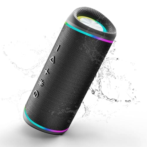 IHE Bluetooth Speaker - HD Sound, IPX5 Waterproof, Up to 20H Playtime, TWS Pairing, BT 5.3, Portable Wireless Speaker for Home, Party, Beach & Outdoor, Black - Image 1