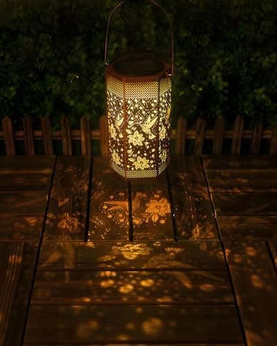 Hummingbird Solar Lantern Outdoor Waterproof - Birthday Gifts for Women Mom Grandma, Mothers Day Gifts, Solar Lights Outdoor Garden Decor for Outside - Thumbnail 2