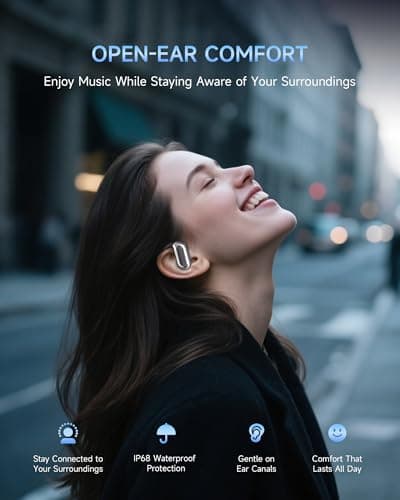 Mosyxe AI Translation Earbuds Real Time 144 Language Translator Earbuds for iPhone and Android Translation Headphones Translating Device for Travel Business Learning with Charging Case - Thumbnail 4