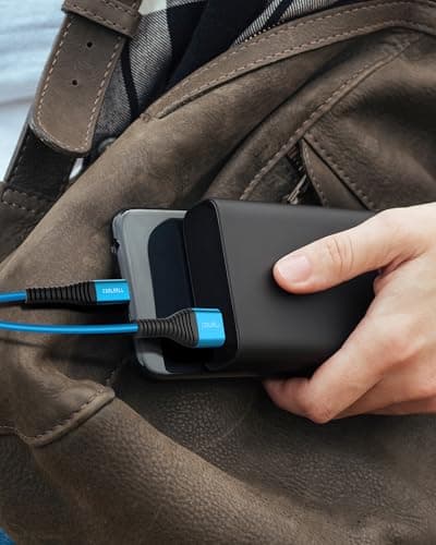 COOLSELL Short USB A to USB C Cable 1ft, Soft Silicone 60W Fast Charging Cord Type-C Compatible with iPhone 17/16/15 Samsung Galaxy S23 S22 Google Pixel, iPad for Power Bank/Car/Office/Travel - Thumbnail 6