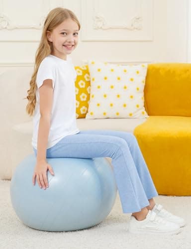 Felpur Girls Flare Leggings Kids High Waist Bell Bottom Pants Casual Leggings for Teen Girls Black/Pink/Blue 10-11Year - Thumbnail 3