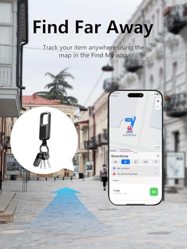 Lmrbelec Keychain Tracker Works with Apple Find My (iOS Only) - Thumbnail 5
