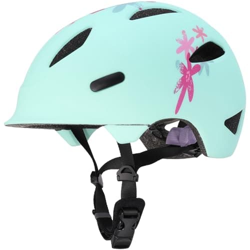 AUMENTAR Kids Bike Helmet with Built-in Sun Visor - 360° Adjustable Youth & Toddler Safety Gear for Cycling, Skating & Scooters - 3 Sizes for Ages 1-2-3-5-8-14 Years Child Infant Boys Girls XS